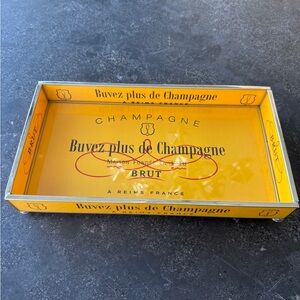 Yellow Champagne Serving Tray